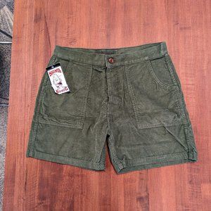 Birdwell Beach Britches Classic Corduroy Shorts - Olive - Sz33